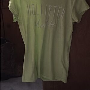 Hollister Women's Light Green Short Sleeve Tee